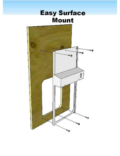 Automatic Chicken Coop Door - ADOR1-automatic chicken coop door plywood mounting